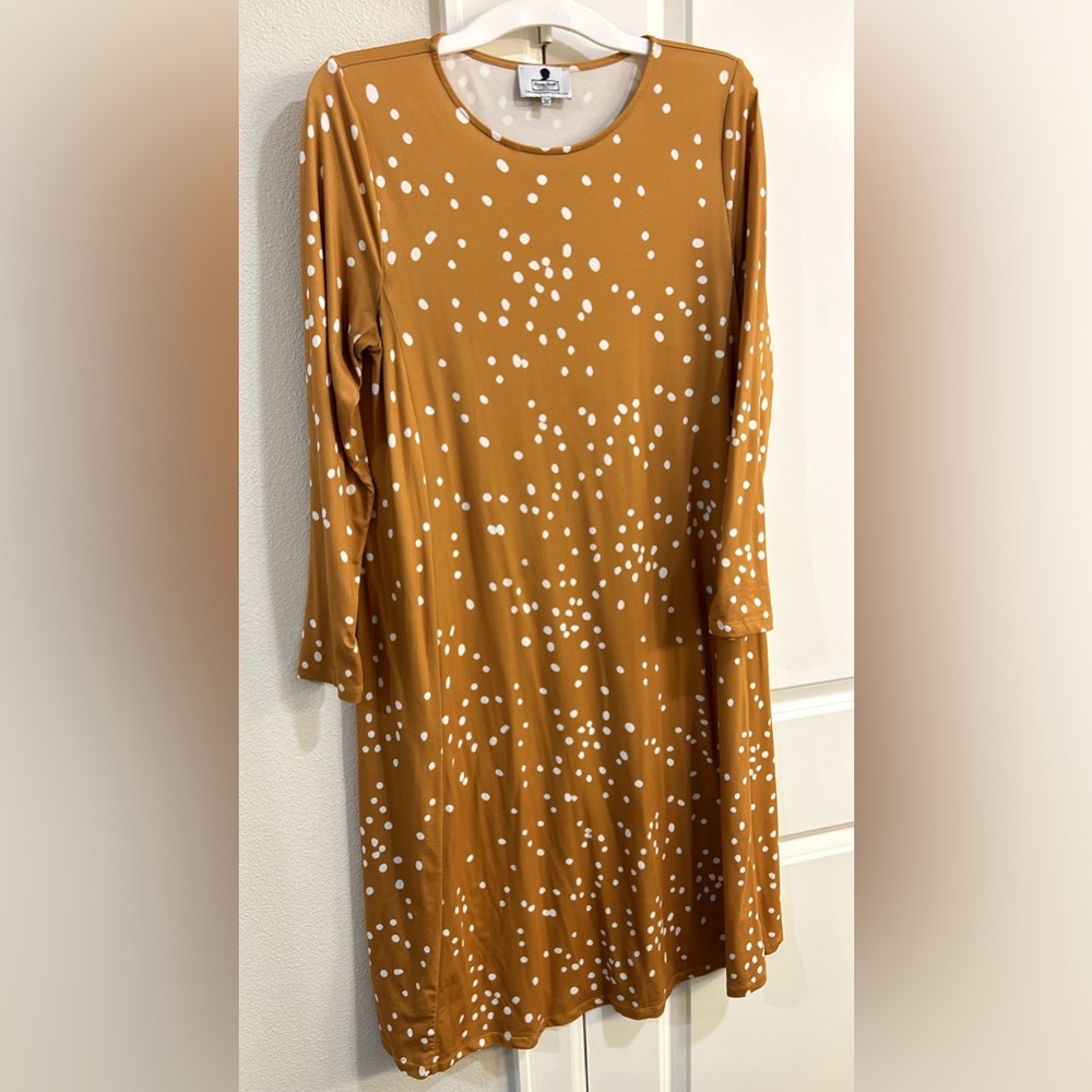Dainty Jewells Yellow Polka Dot Dress Medium